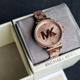 Michael Kors Sofie Quartz Rose Gold Dial Rose Gold Steel Strap Watch For Women - MK4335