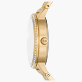 Michael Kors Melissa Quartz Gold Dial Gold Steel Strap Watch for Women - MK4368