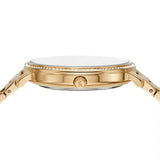 Michael Kors Melissa Pave Gold Dial Gold Steel Strap Watch for Women - MK4371