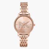 Michael Kors Melissa Pave Quartz Rose Gold Dial Rose Gold Steel Strap Watch for Women - MK4372