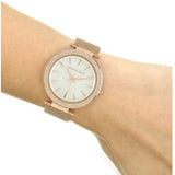 Michael Kors Darci Quartz Mother of Pearl White Dial Rose Gold Mesh Bracelet Watch For Women - MK4519