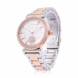 Michael Kors Abbey Three-Hand White Dial Two Tone Steel Strap Watch for Women - MK4616