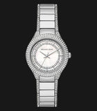 Michael Kors Sylvia Mother of Pearl Dial Silver Steel Strap Watch For Women - MK4657