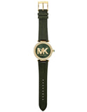 Michael Kors Parker Green Dial Green Leather Strap Watch For Women - MK4724