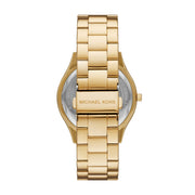 Michael Kors Runway Gold Dial Gold Steel Strap Watch For Women - MK4732