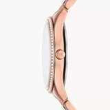 Michael Kors Lauryn Three-Hand Crystals Rose Gold Dial Rose Gold Steel Strap Watch for Women - MK4736