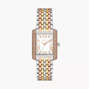 Michael Kors Emery Three-Hand White Dial Two Tone Steel Strap Watch for Women - MK4744