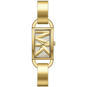 Michael Kors Empire Analog Gold Dial Gold Steel Strap Watch for Women - MK4840