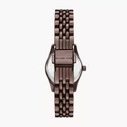Michael Kors Lexington Three-Hand Brown Dial Brown Steel Strap Watch for Women - MK4844