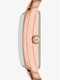 Michael Kors Empire Pavé Analog Rose Gold Dial Rose Gold Steel Strap Watch for Women - MK4858