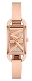 Michael Kors Empire Pavé Analog Rose Gold Dial Rose Gold Steel Strap Watch for Women - MK4858