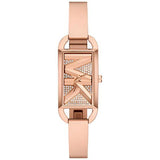 Michael Kors Empire Pavé Analog Rose Gold Dial Rose Gold Steel Strap Watch for Women - MK4858