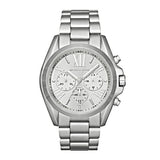 Michael Kors Bradshaw Silver Dial Silver Steel Strap Watch for Men - MK5535