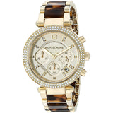 Michael Kors Parker Gold Dial Two Tone Steel Strap Watch for Women - MK5688