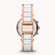 Michael Kors Parker White Dial Two Tone Steel Strap Watch for Women - MK5774