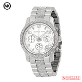 Michael Kors Runway White Dial Silver Steel Strap Watch for Women - MK5825