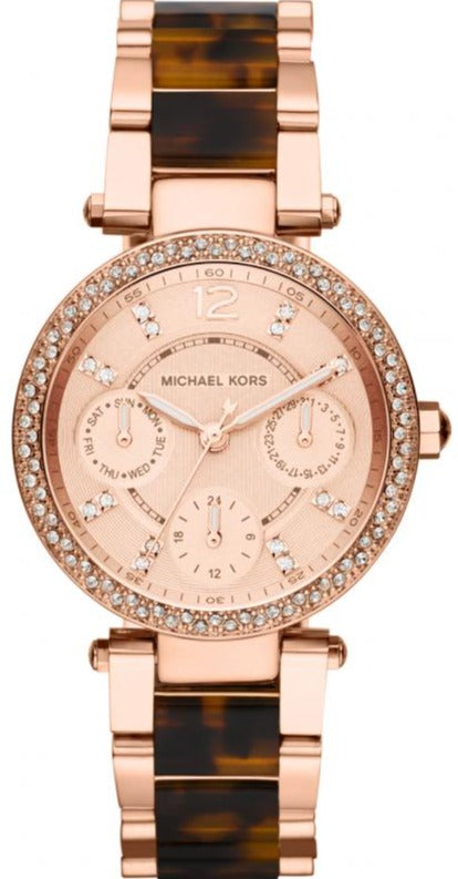 激安! Michael Kors Two-Tone Glitz Parker Watch MK5842 Michael Kors MK5842 Wrist Watch for sale online | eBay