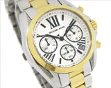 Michael Kors Bradshaw Chronograph Silver Dial Two Tone Steel Strap Watch For Women - MK5912