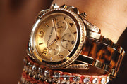 Michael Kors Blair Gold Dial Two Tone Steel Strap Watch for Women - MK6094