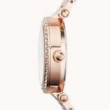 Michael Kors Parker Pink Dial Two Tone Steel Strap Watch for Women - MK6110