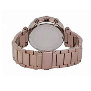 Michael Kors Parker Analog Quartz Brown Dial Brown Steel Strap Watch For Women - MK6378