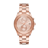 Michael Kors Briar Quartz Rose Gold Dial Rose Gold Steel Strap Watch For Women - MK6465