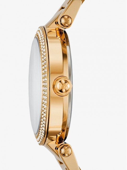Michael Kors Parker Gold Dial Gold Steel Strap Watch for Women - MK6469