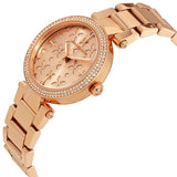 Michael Kors Parker Rose Gold Dial Steel Strap Watch for Women - MK6470