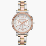 Michael Kors Sofie Chronograph White Dial Two Tone Steel Strap Watch For Women - MK6688