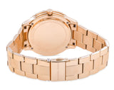 Michael Kors Runway Three-Hand Gold Dial Gold Steel Strap Watch For Women - MK6911