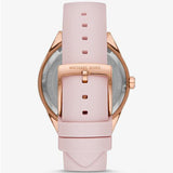 Michael Kors Quartz Pink Dial Pink Silicone Strap Watch For Women - MK6946