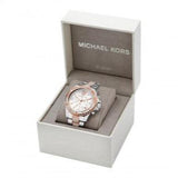 Michael Kors Everest Chronograph Silver Dial Two Tone Steel Strap Watch For Women - MK6975