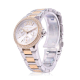 Michael Kors Camille Multifunction Silver Dial Two Tone Steel Strap Watch For Women - MK6982