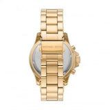 Michael Kors Everest Chronograph Gold Dial Gold Steel Strap Watch For Women - MK7210