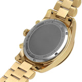 Michael Kors Lexington Mother of Pearl White Dial Gold Steel Strap Watch For Women - MK7241