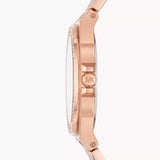 Michael Kors Melissa Pave Quartz Rose Gold Dial Rose Gold Steel Strap Watch for Women - MK4372