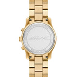 Michael Kors Runway Chronograph Gold Dial Gold Steel Strap Watch For Women - MK7323