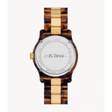 Michael Kors Runway Three-Hand Brown Dial Two Tone Steel Strap Watch for Women - MK7354