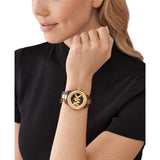 Michael Kors Runway Three-Hand Brown Dial Two Tone Steel Strap Watch for Women - MK7354