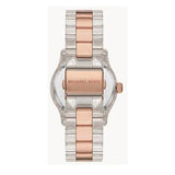 Michael Kors Runway Analog Crystals Rose Gold Dial Two Tone Steel Strap Watch for Women - MK7355