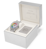 Michael Kors Raquel Three-Hand Crystals Silver Dial Silver Steel Strap Watch For Women - MK7365LE