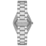 Michael Kors Lennox Three Hand Silver Dial Silver Steel Strap Watch For Women - MK7393