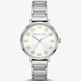 Michael Kors Addyson Quartz Silver Dial Silver Steel Strap Watch for Women - MK7417