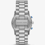 Michael Kors Runway Stop Hunger Blue Dial Silver Steel Strap Watch for Women - MK7427