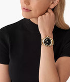 Michael Kors Everest Three-Hand Crystals Black Dial Black Rubber Strap Watch for Women - MK7440