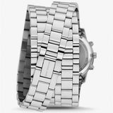 Michael Kors Runway 18K Rhodium Plated Triple Wrap Silver Dial Silver Steel Strap Watch for Women - MK7451