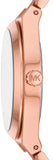 Michael Kors Lennox Analog Pink Dial Rose Gold Steel Strap Watch for Women - MK7462