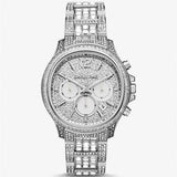 Michael Kors Sage Pavé Limited Edition Crystals Silver Dial Silver Steel Strap Watch for Women - MK7483LE