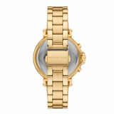 Michael Kors Maren Chronograph Gold Dial Gold Steel Strap Watch for Women - MK7493