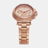 Michael Kors Maren Chronograph Rose Gold Dial Rose Gold Steel Strap Watch for Women - MK7494